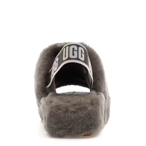 UGG Fluff Yeah Slipper - Grey/Gray - Picture 3 of 8